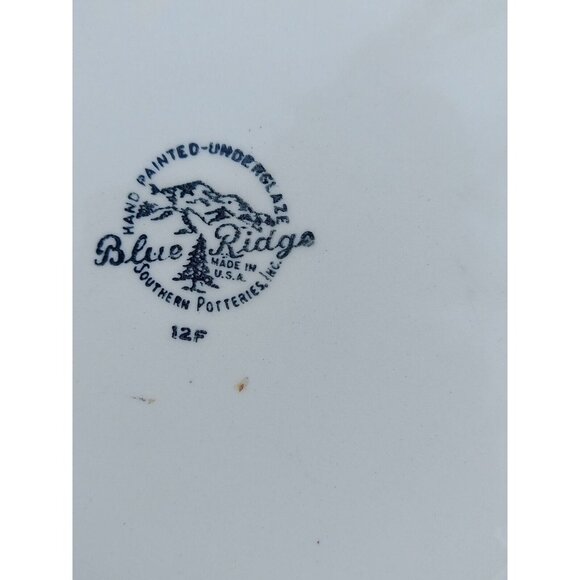 2 Blue Ridge Southern Potteries Cherry Cobbler 10 1/2" Dinner Plates - Picture 3 of 3